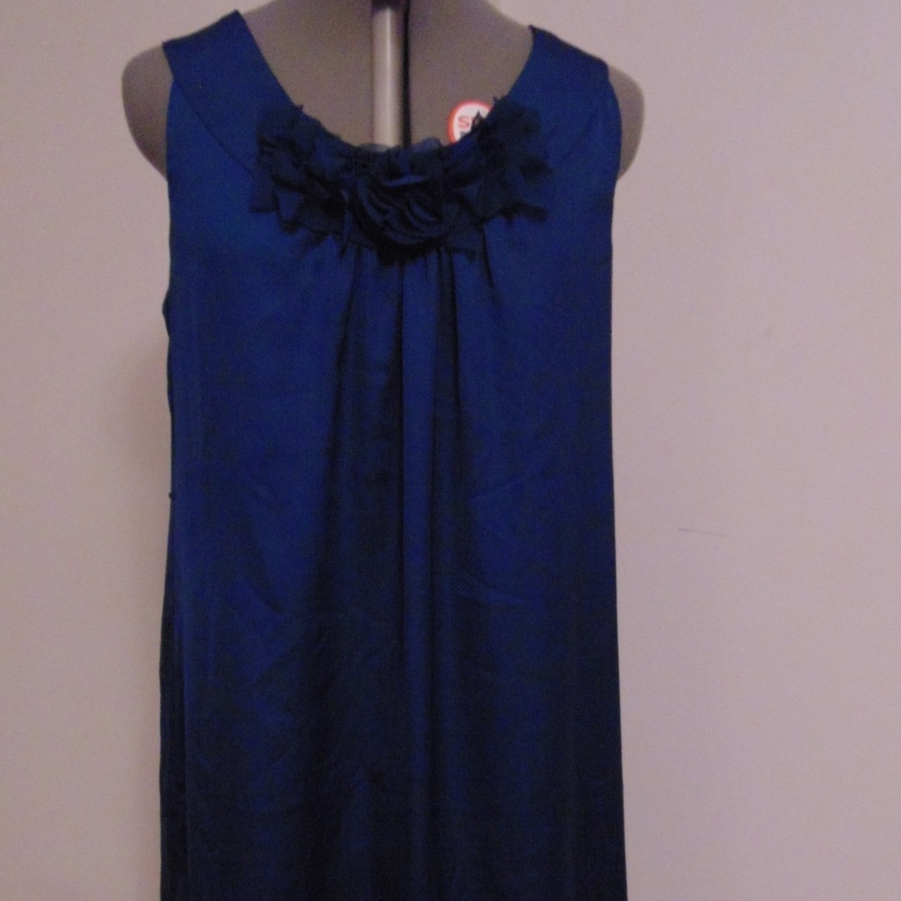 Merona Peacock Blue Teal Dress Size 16
